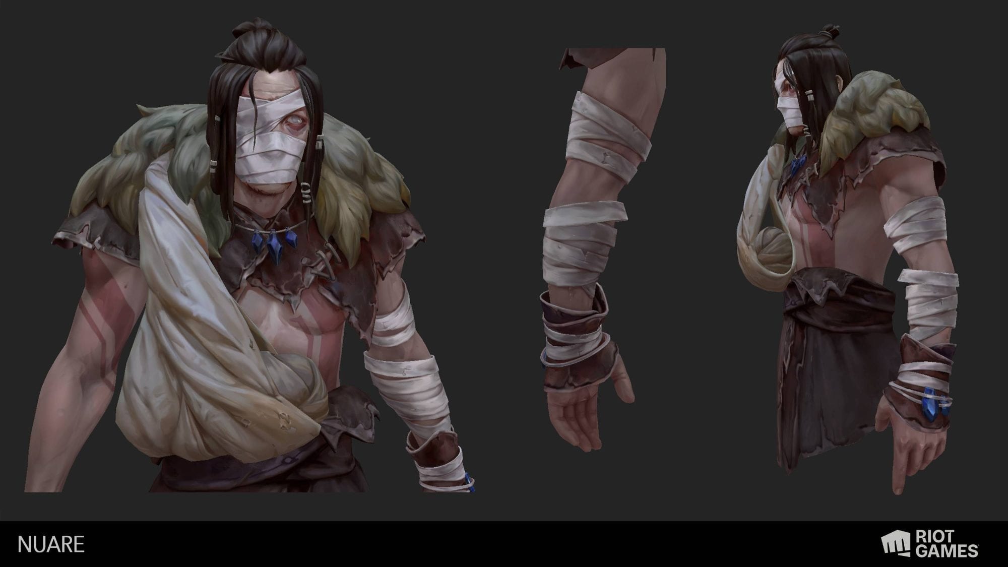 The Demon's Hand character detail and material presentation