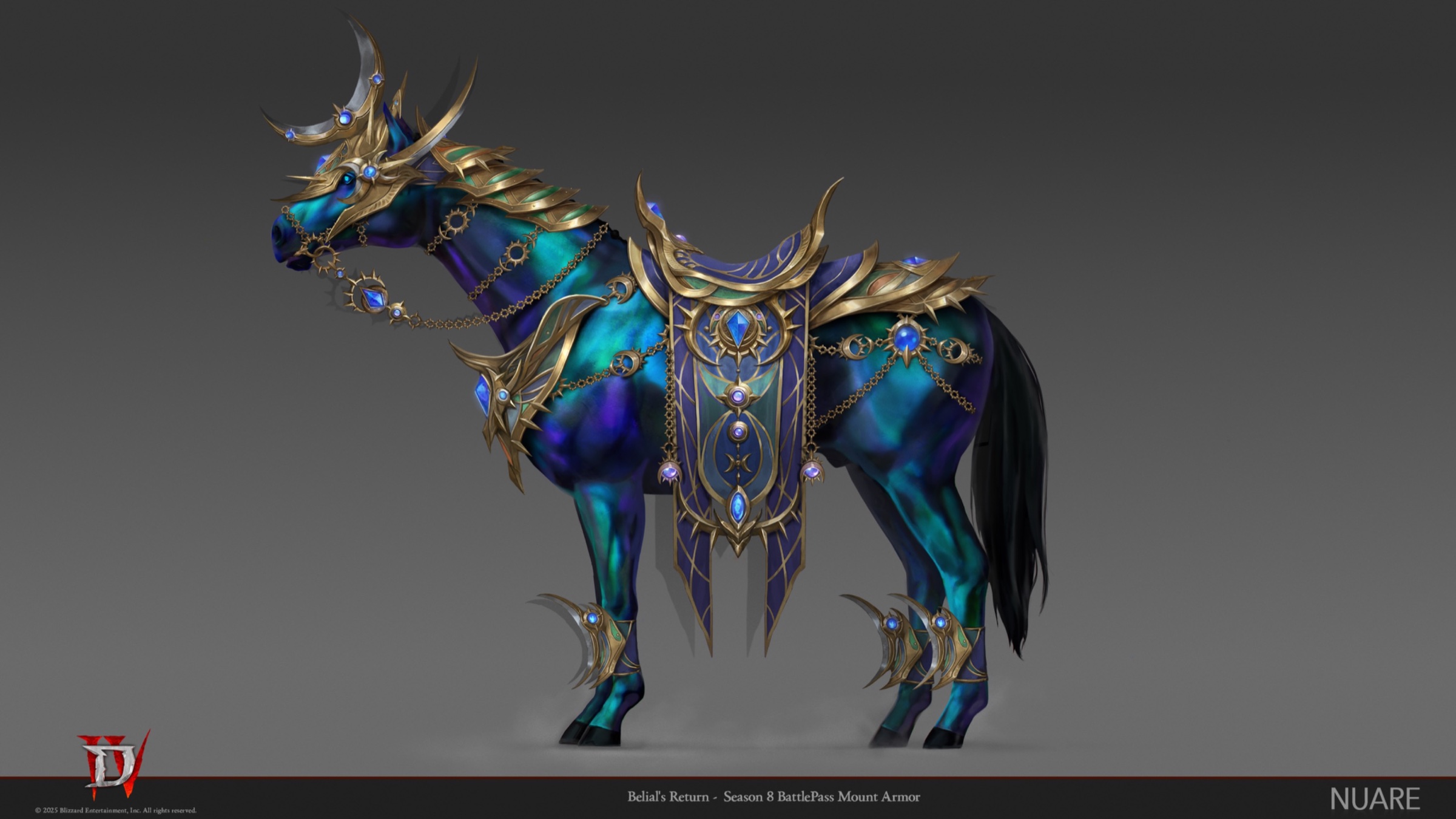 Diablo 4: belials return mount armor aurora