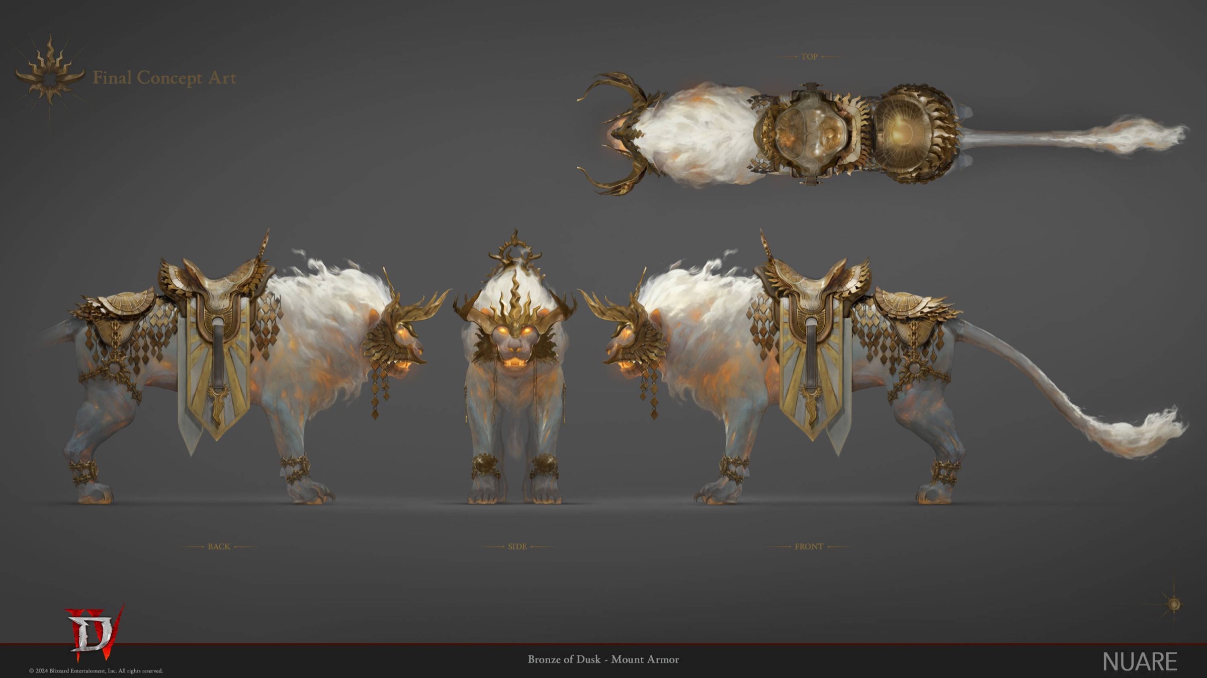 Diablo 4: bronze of dusk mount armor turnaround
