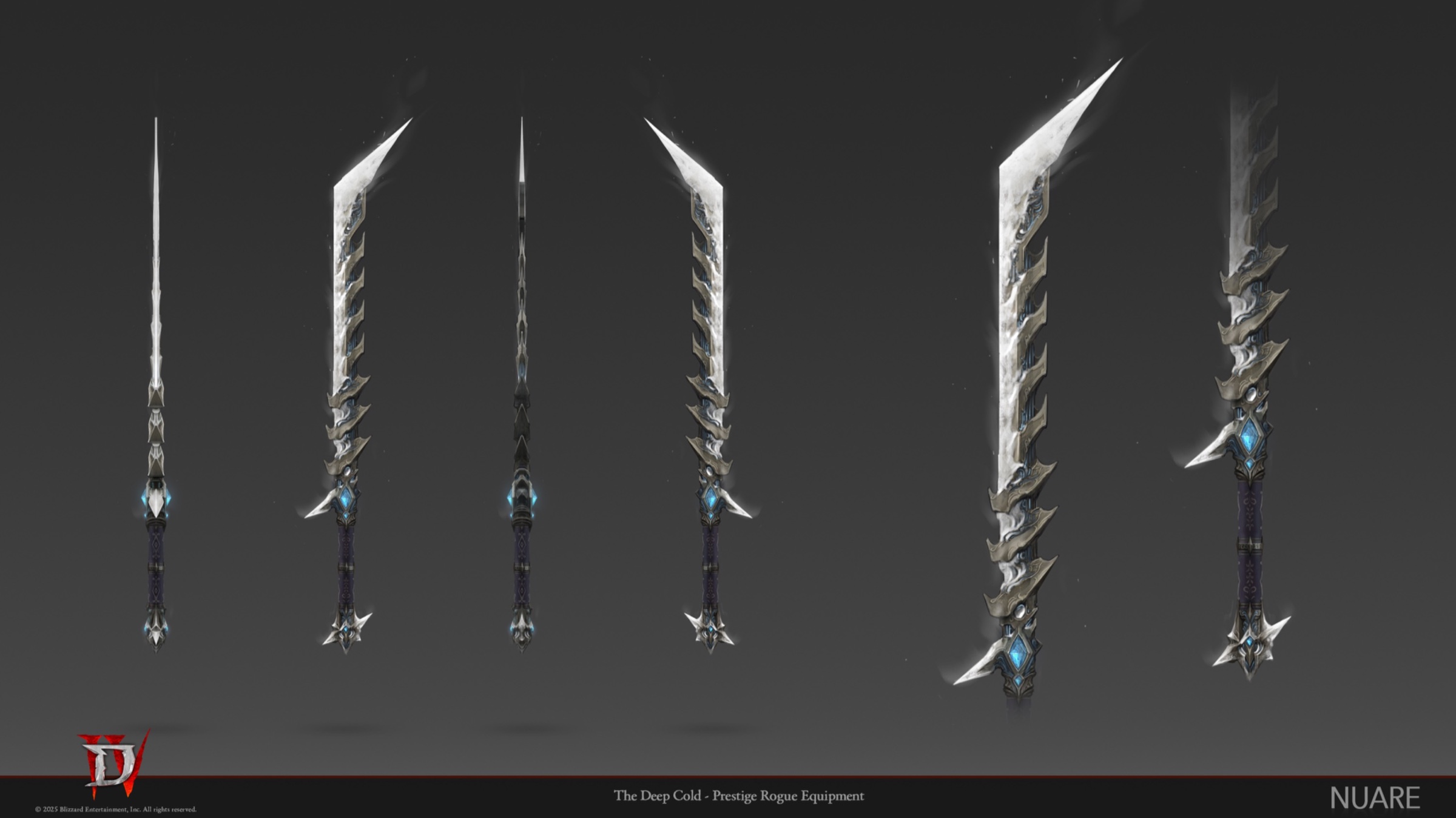 Diablo 4: deep cold blade white material