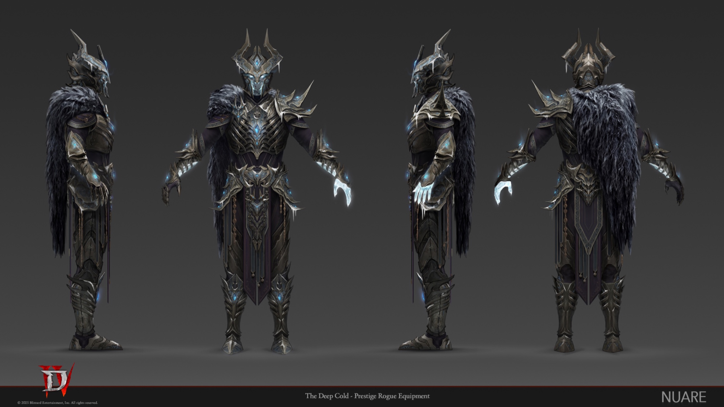 Diablo 4 Deep Cold rogue equipment concept art created by NUARE