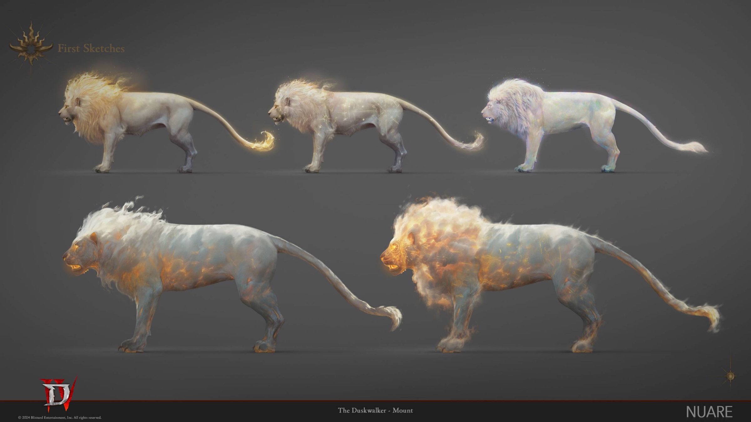 Diablo 4: duskwalker mount sketches